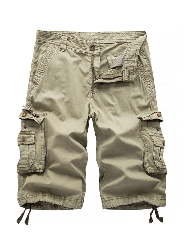 Men's Big Pockets Twill Bermuda Cargo Shorts