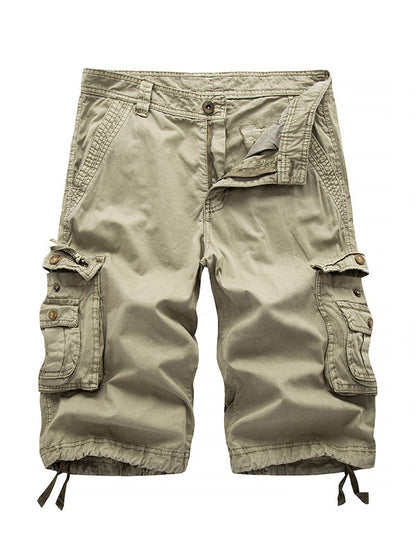Men's Big Pockets Twill Bermuda Cargo Shorts