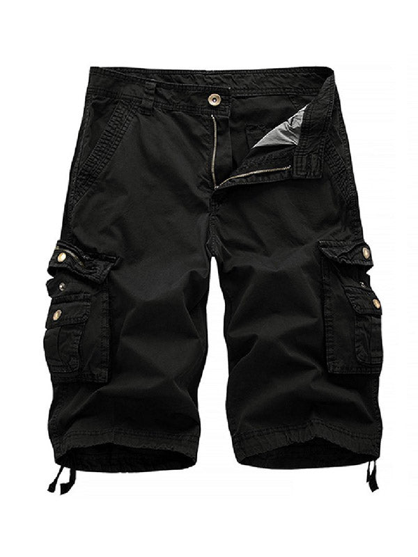 Men's Big Pockets Twill Bermuda Cargo Shorts
