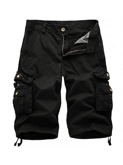 Men's Big Pockets Twill Bermuda Cargo Shorts