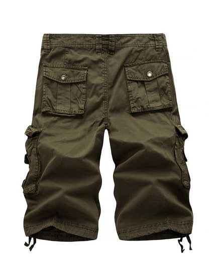 Men's Big Pockets Twill Bermuda Cargo Shorts