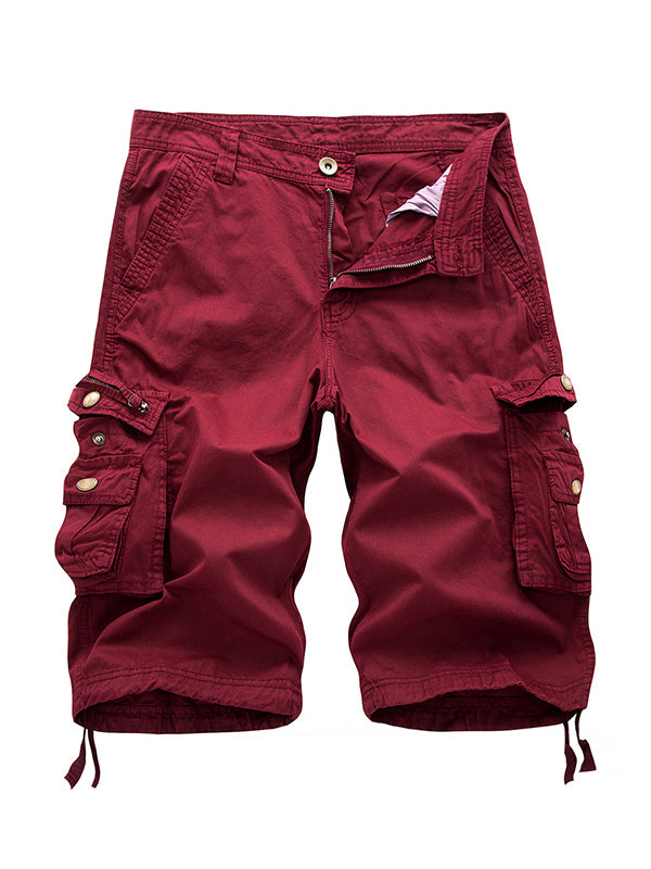 Men's Big Pockets Twill Bermuda Cargo Shorts