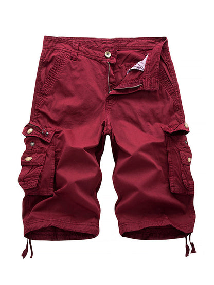 Men's Big Pockets Twill Bermuda Cargo Shorts