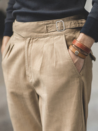 Men's Vintage-Inspired GURKHA Pants Straight Casual Pants