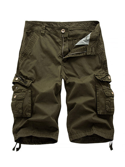 Men's Big Pockets Twill Bermuda Cargo Shorts