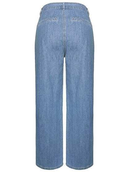 Vintage-Inspired Loose Fit High Waist Jeans