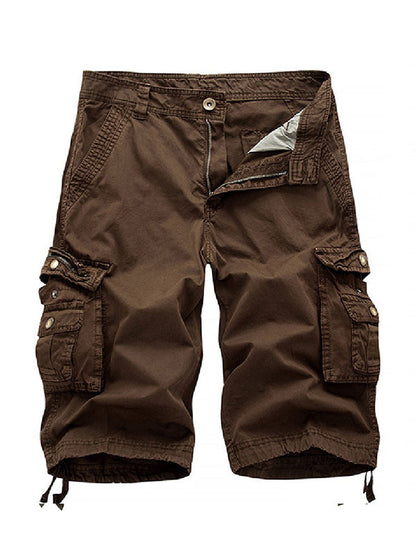 Men's Big Pockets Twill Bermuda Cargo Shorts