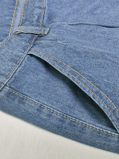 Vintage-Inspired Loose Fit High Waist Jeans