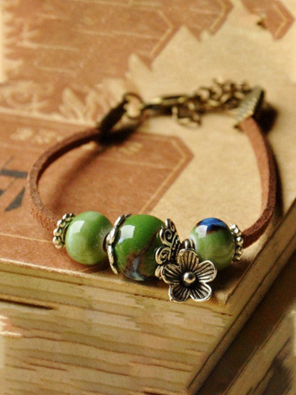 Ethnic Style Ceramic Beaded Bracelet