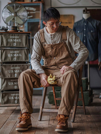 Sloppy Canvas Overalls