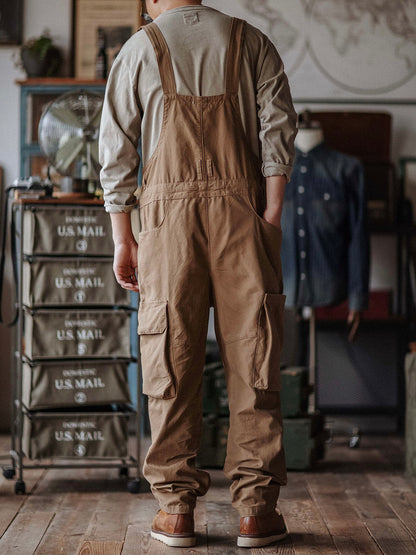 Sloppy Canvas Overalls