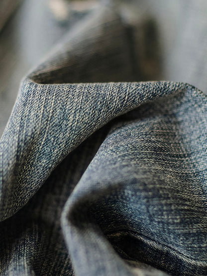 Contrast Denim Overalls