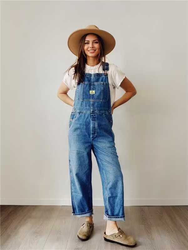 Women's Denim Bib Overalls